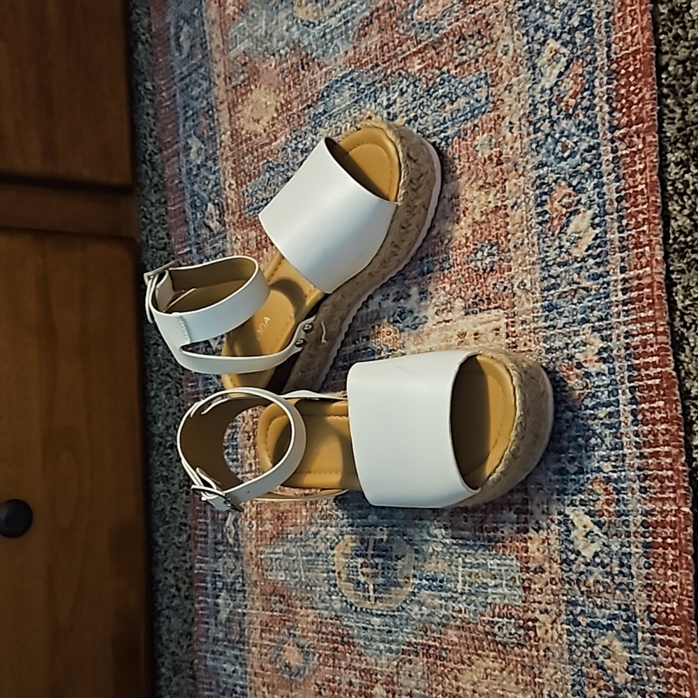 White Platform sandals